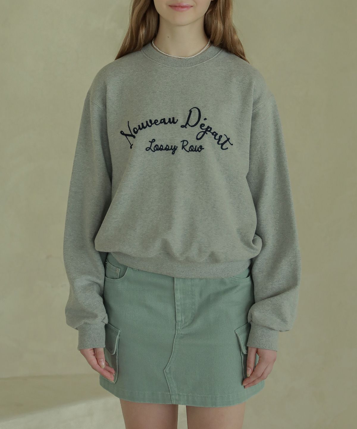 로시로우(LOSSYROW) Lossy  washing cargo short skirt_mint