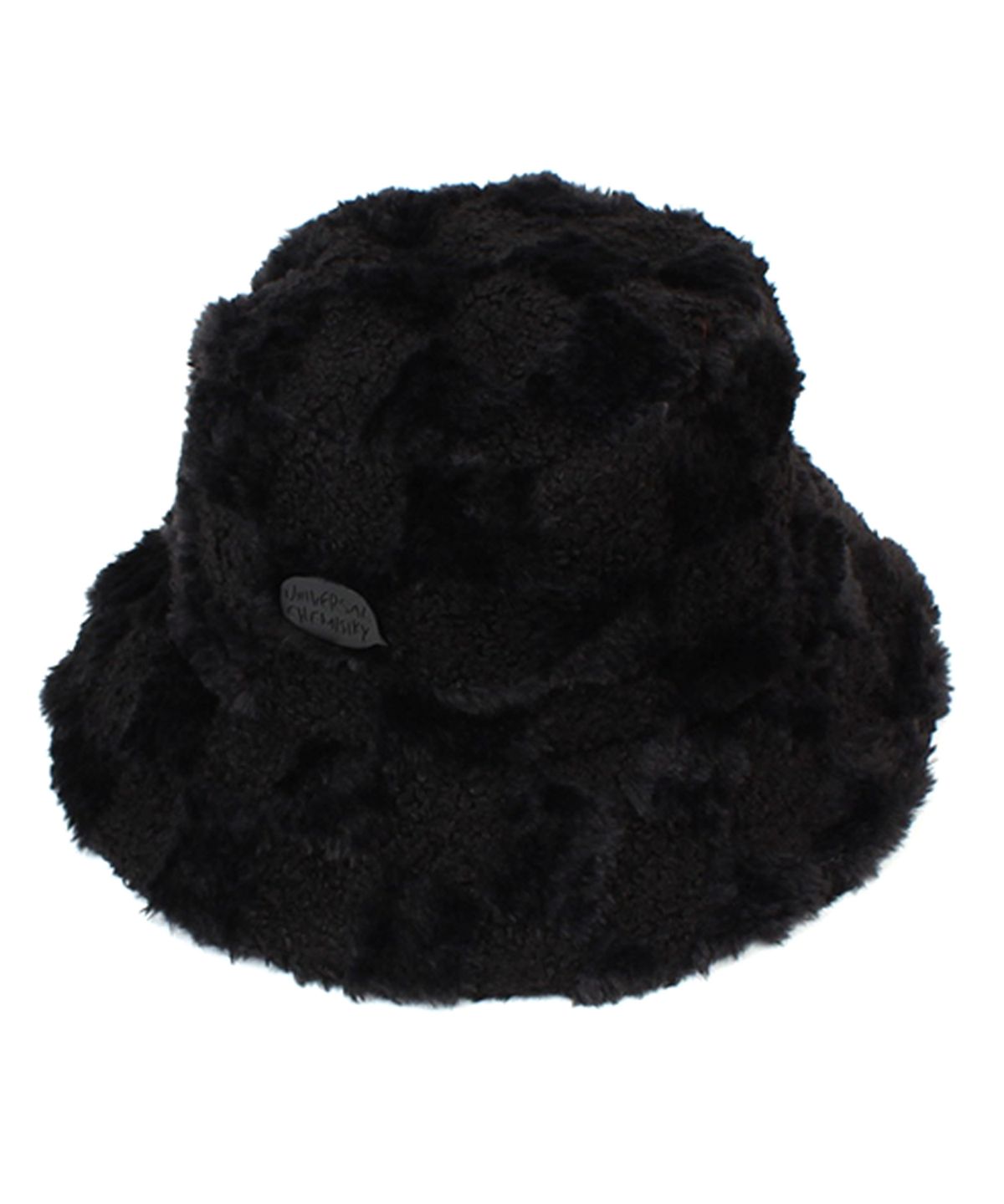 유니버셜 케미스트리(UNIVERSAL CHEMISTRY) Check Fur Black Bucket Hat 버킷햇