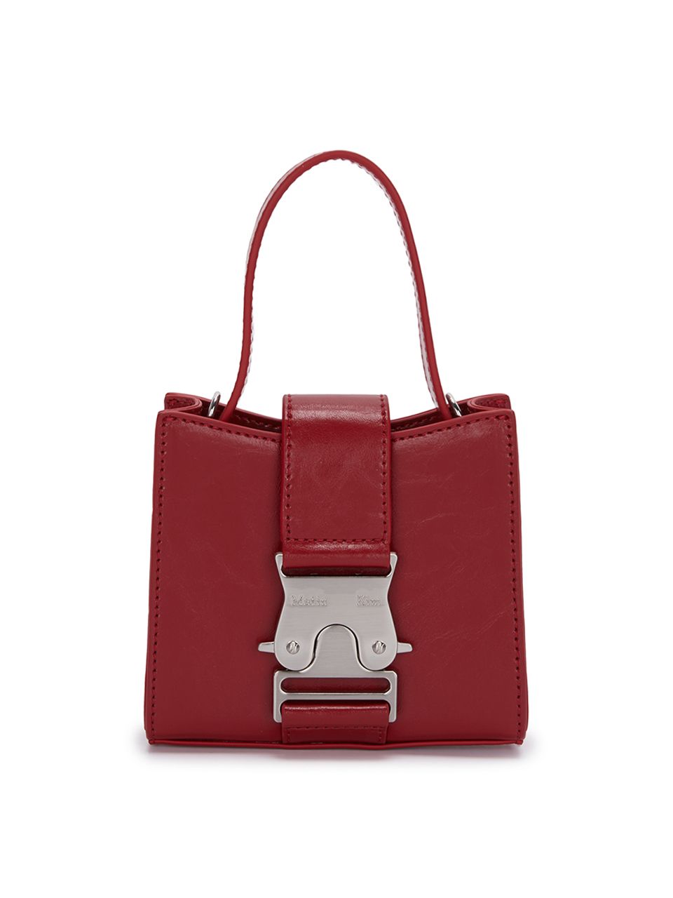 【Matin Kim】 SQUARE MINI LEATHER BUCKLE BAG★追跡可 MUSINSA | MATIN KIM SQUARE MINI LEATHER BUCKLE BAG IN RED