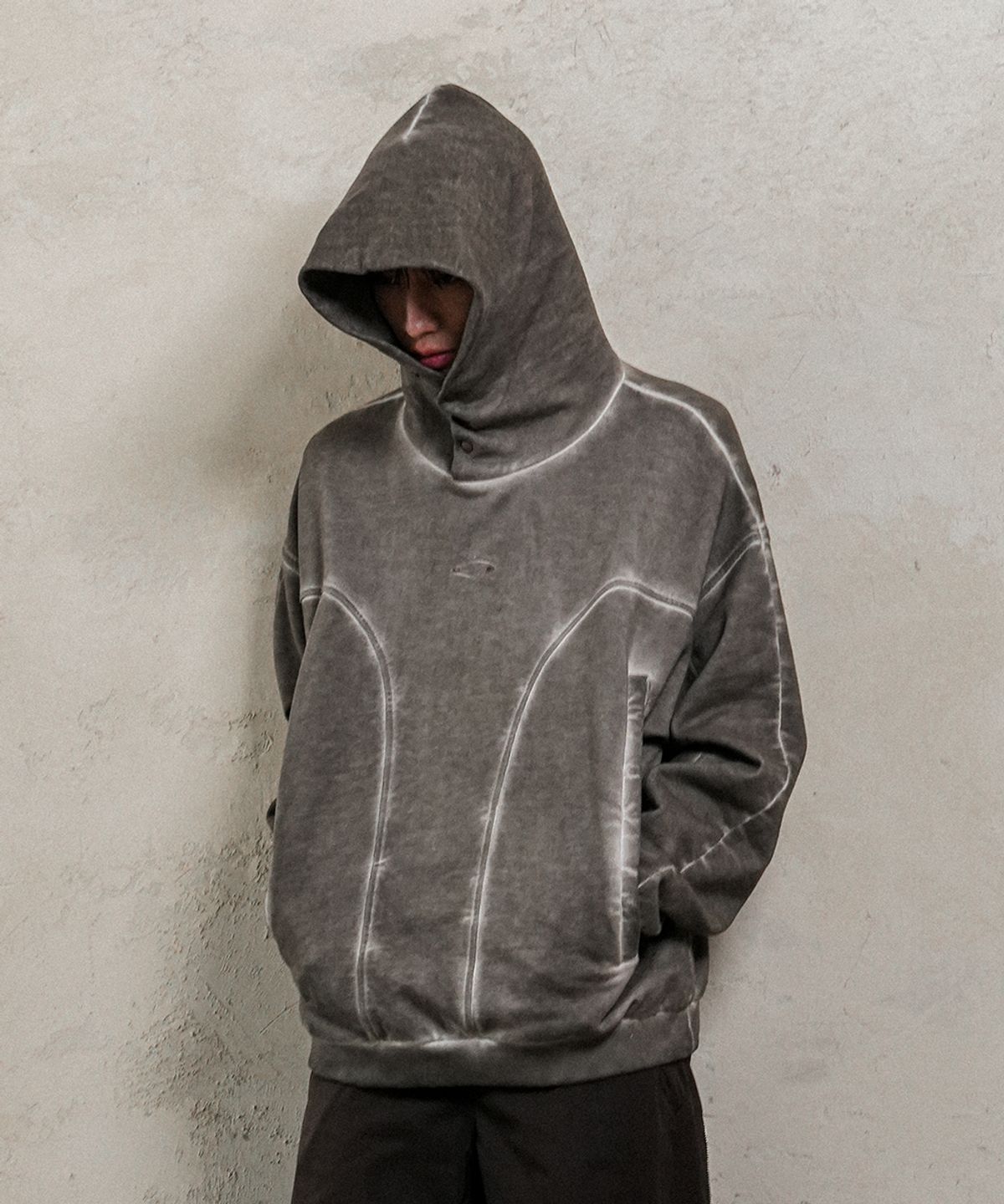 그레일즈(GRAILZ) LUNAR GEOMETRY HOODIE [BROWN]