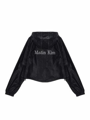 MATIN CROP HOODY COATING JUMPER