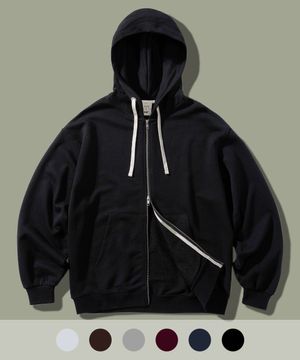 플로우 텐더 투웨이 후드집업 블랙 KHHD1440