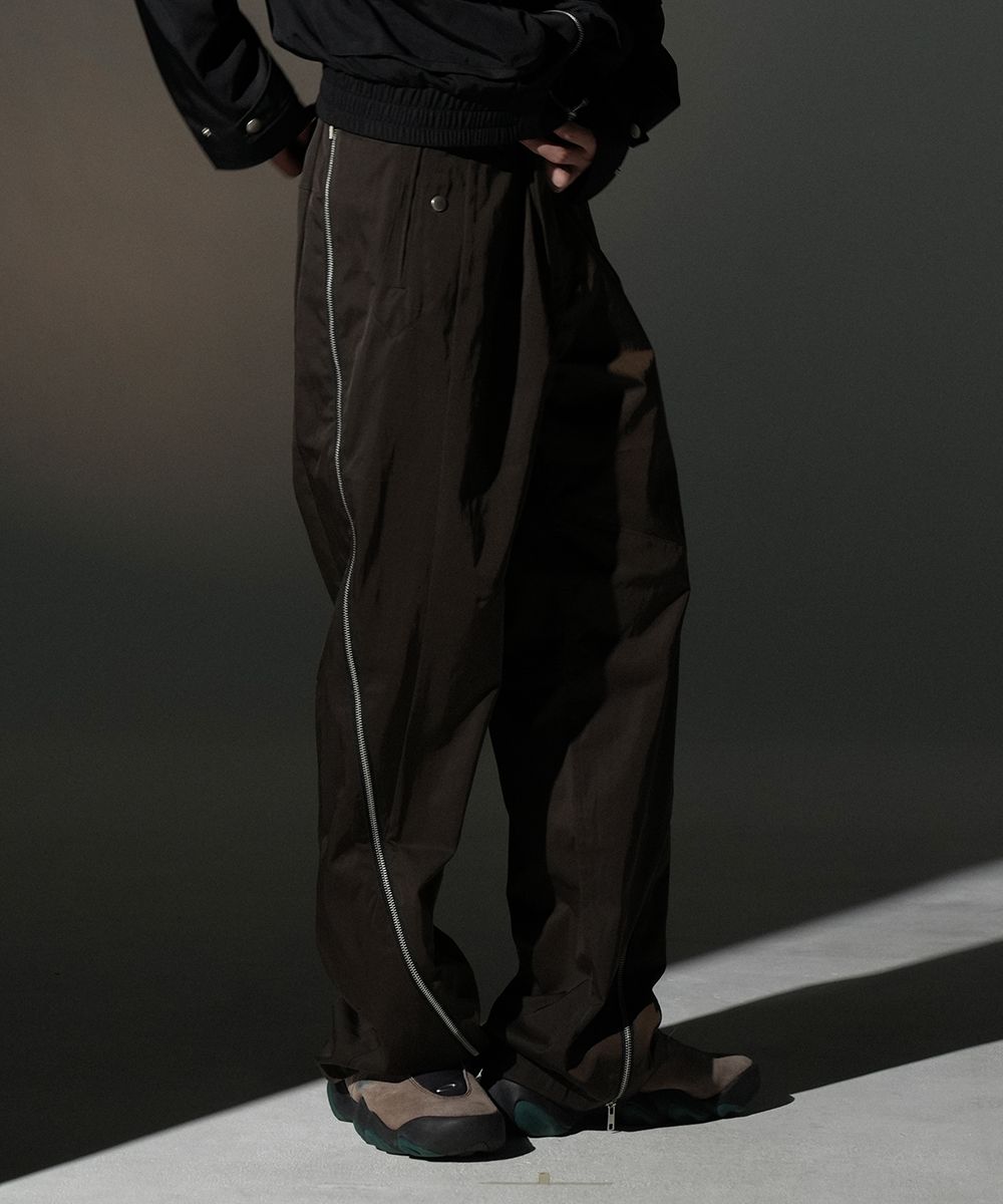 早割チケット | MUSINSA GRAILZ [BROWN] TROUSER ZIP TWIST パンツ