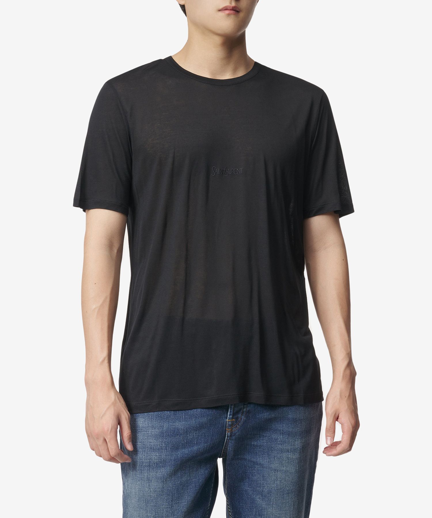 MUSINSA公式 | SAINT LAURENT ロゴ半袖Tシャツ - ブラック