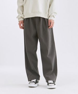 투턱 와이드 스웻 팬츠(차콜)