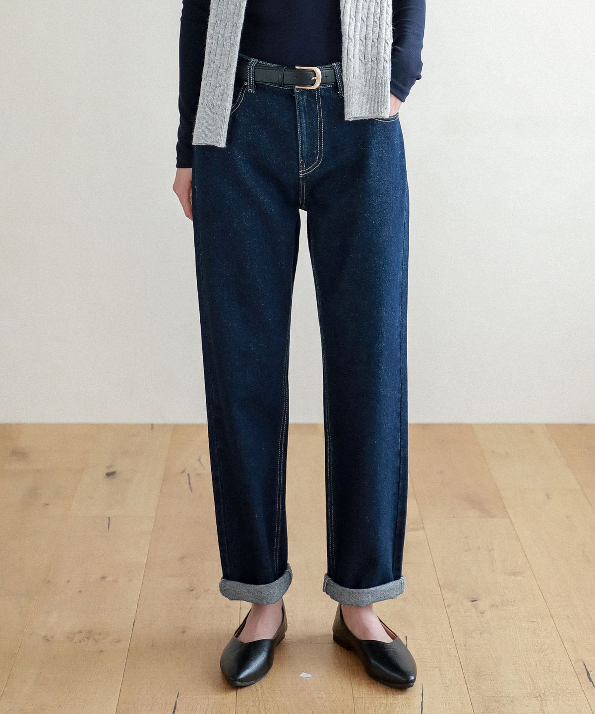 로시로우(LOSSYROW) Lossy  boy-fit denim pants_normalblue