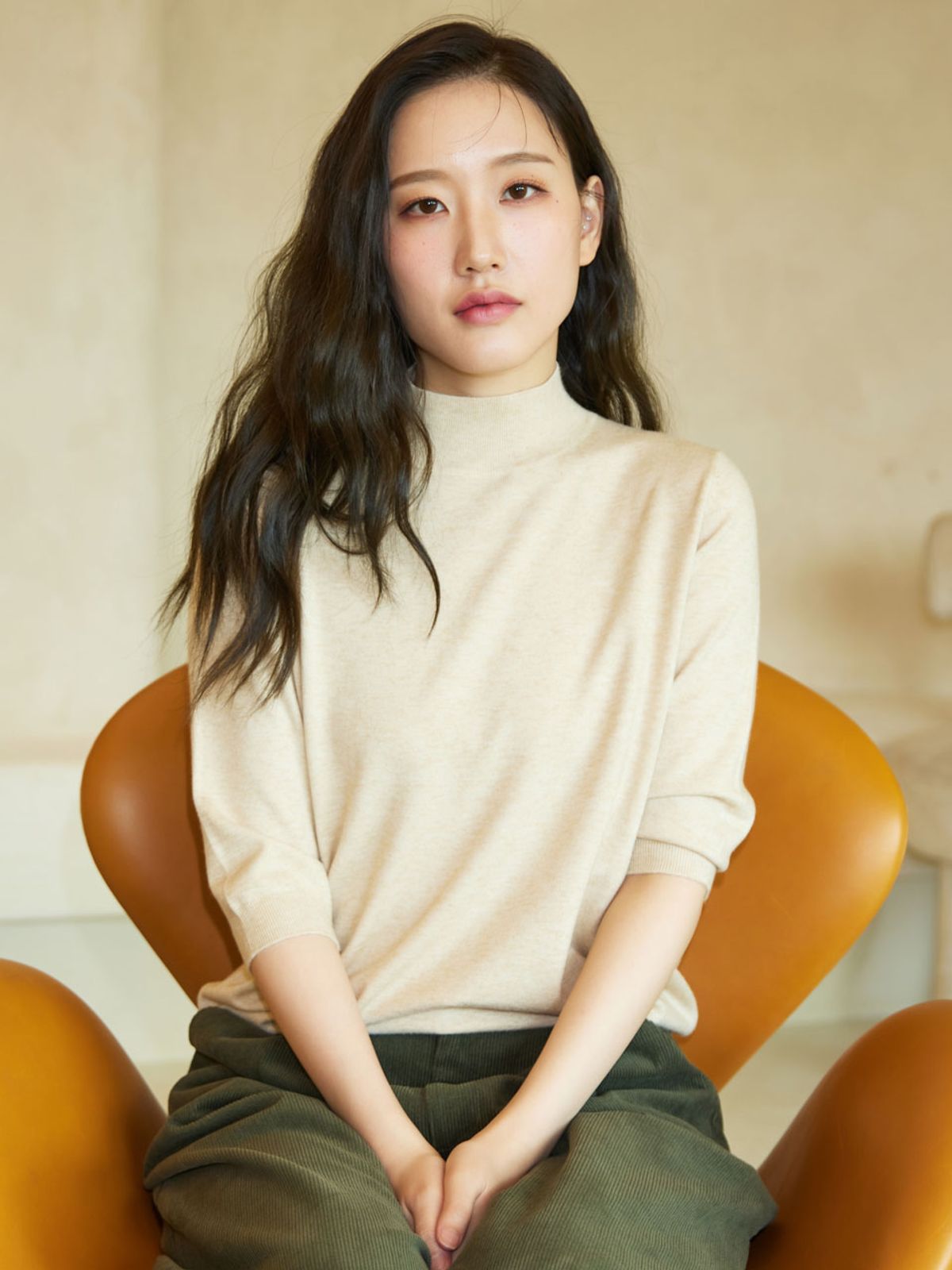 아이홀릭 캐시미어(AYIHOLIC CASHMERE) 모크넥 반팔 앙상블가디건세트 #2color