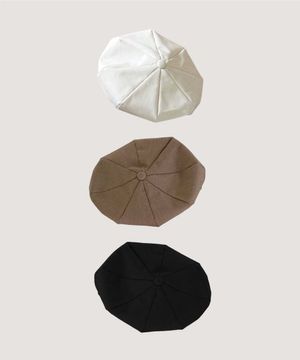 베이직 우븐 베레모_3COLOR