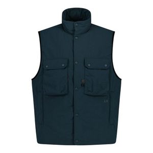 [SPECLIFE] Big pocket Vest Teal Green