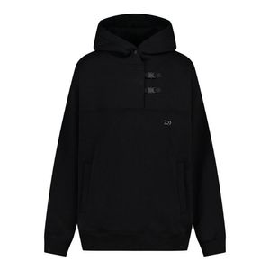 [SPECLIFE] 2 Buckled Hoodie Black