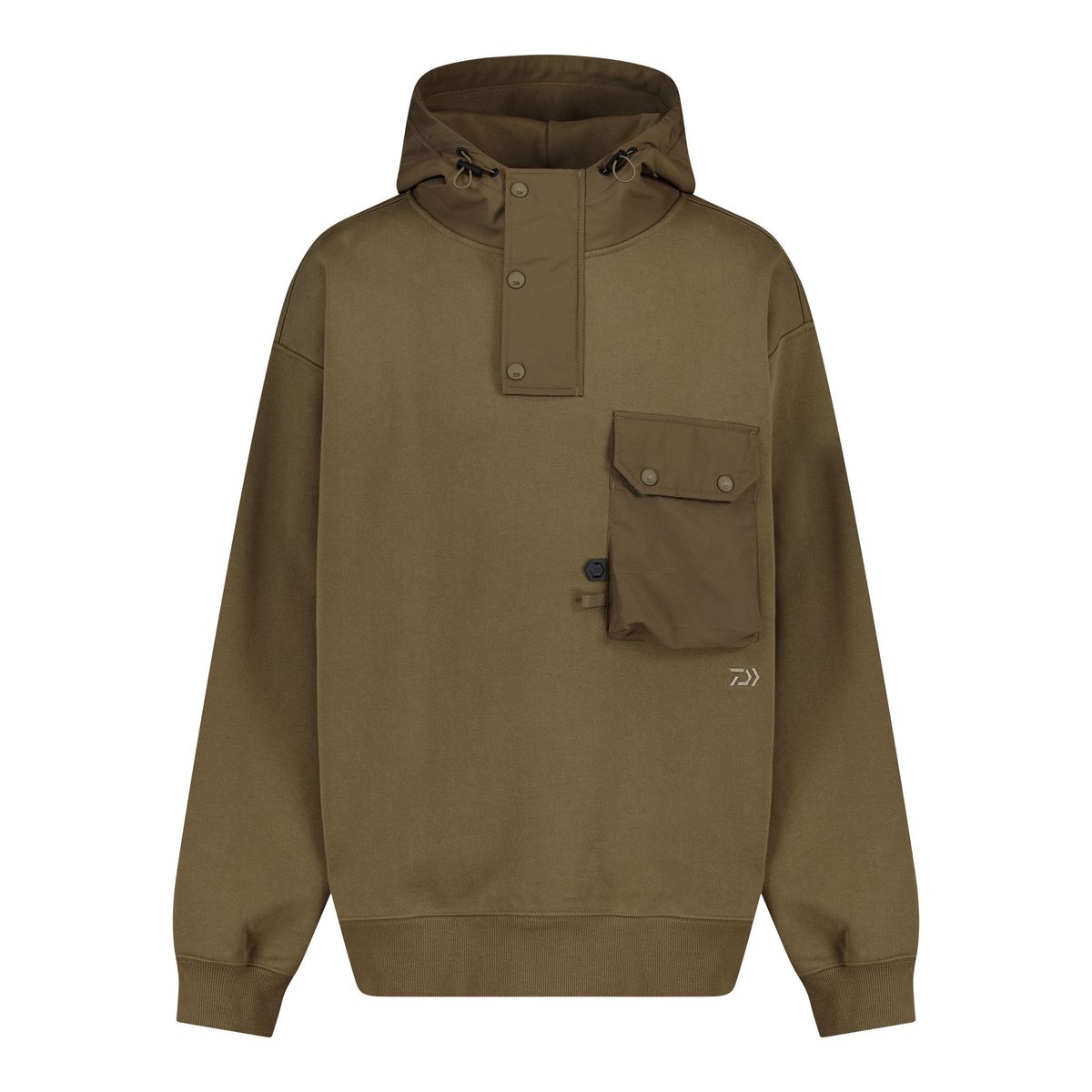 다이와(DAIWA) [SPECLIFE] Woven Mix Hoodie Brown