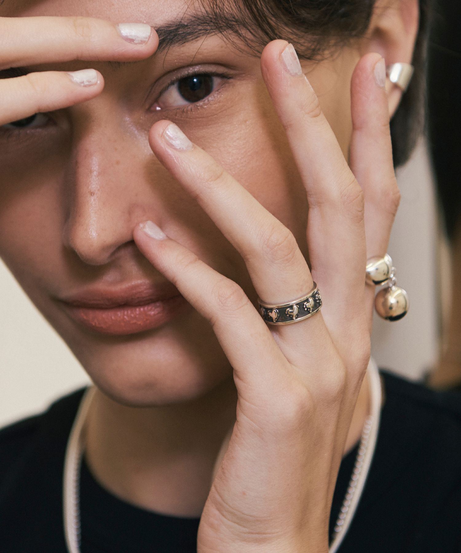 MUSINSA公式 | THIRD MOVEMENT 1SIZE Melting Heart Orbit Ring