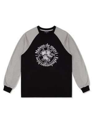 UNISEX 르리스 라글란 롱 슬리브 멜란그레이(FCC3TS480M)