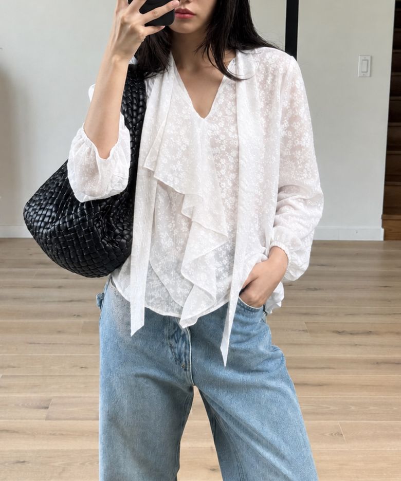 Old Money Blouse White