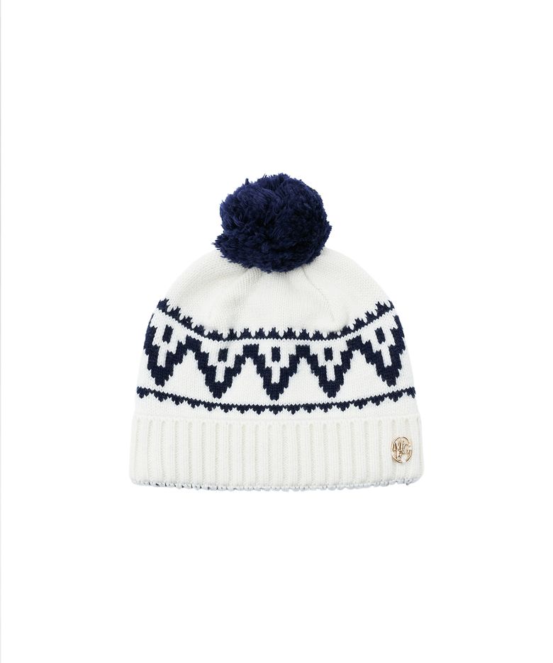ENFANT CIRCLE LOGO COWICHAN BELL BEANIE ivory