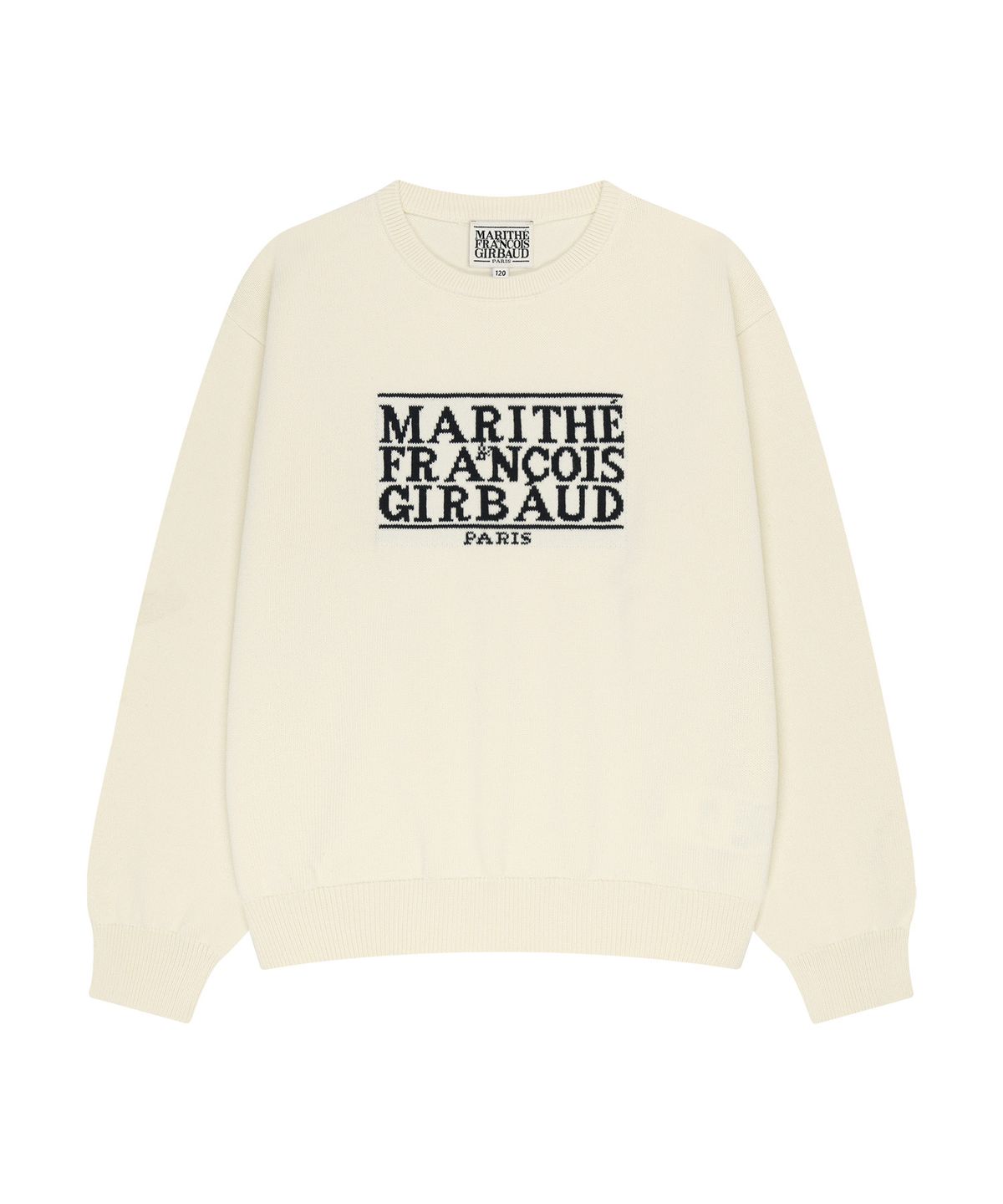 마리떼 키즈(MARITHÉ KIDS) KIDS CLASSIC LOGO KNIT PULLOVER ivory