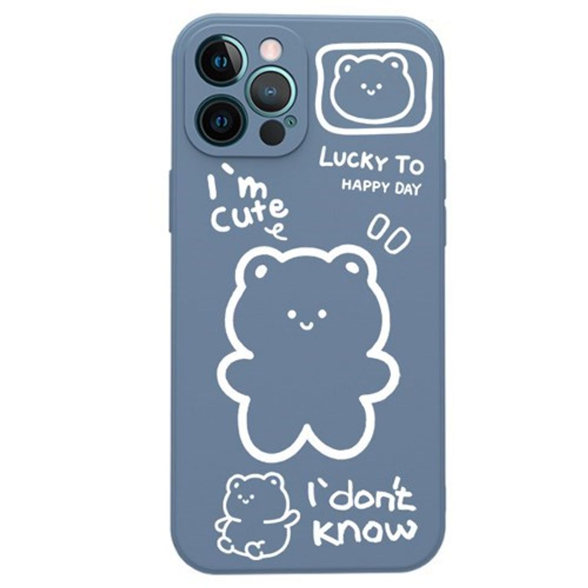 베베케이스(BEBE CASE) 베어패턴 파스텔 스퀘어 케이스/[iPhone15]