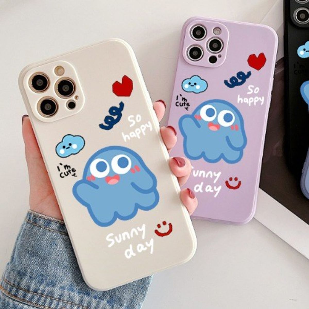 베베케이스(BEBE CASE) 꾸미 파스텔 소프트 케이스/[iPhone15]