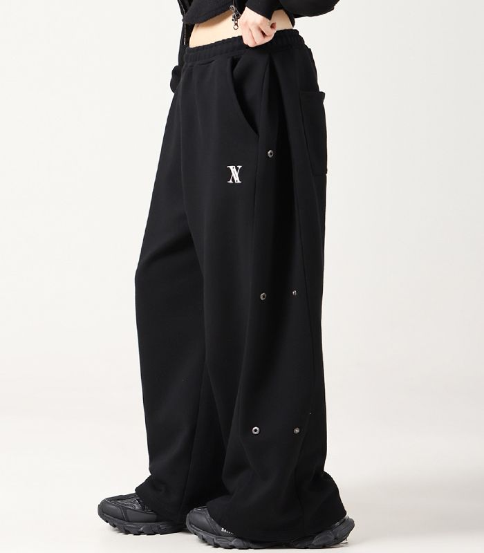 ★2024SS新作★AVANDRESS★AV Snap Wide Pants MUSINSA | AVANDRESS AV Snap Wide Pants BLACK