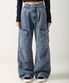 Side Big Cargo Pants BLUE