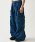 Side Big Cargo Pants INDIGO