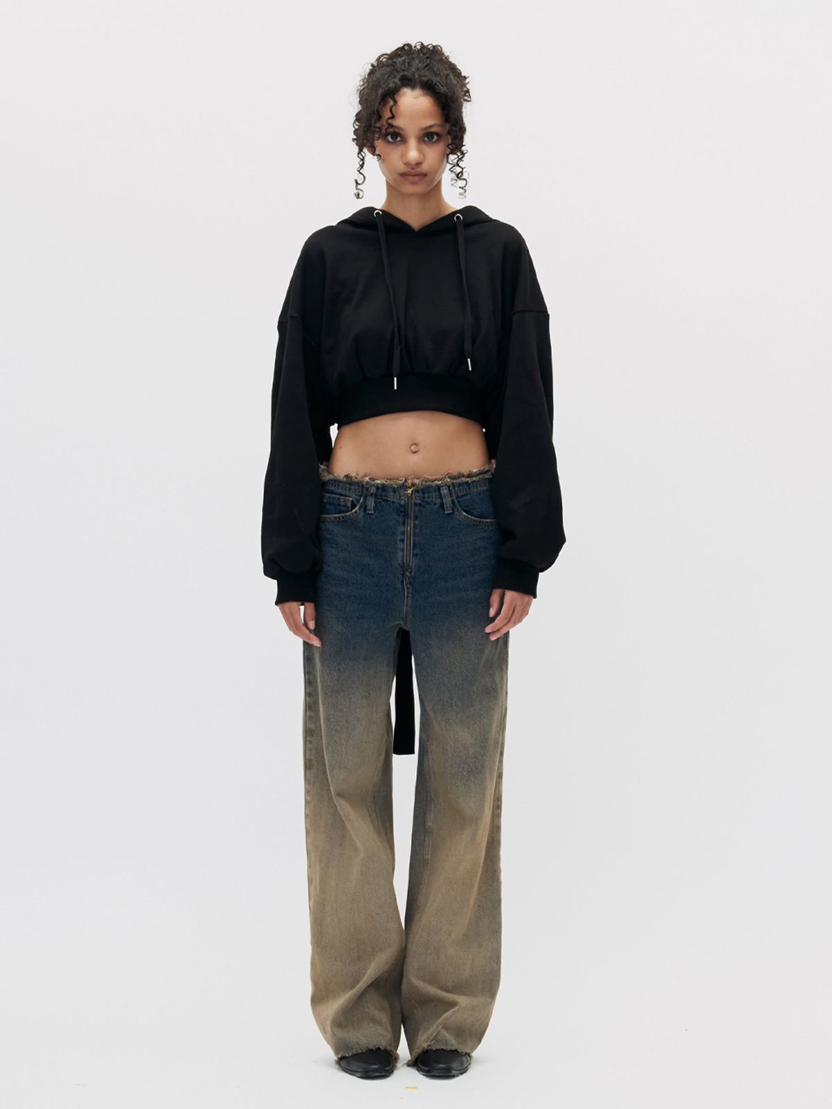 쎄쎄쎄(SETSETSET) GRADATION STANDARD FIT DENIM PANTS BLUE