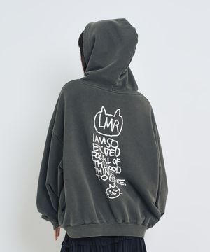 심볼 로고 드로잉 레터링 다잉 후드 CHARCOAL