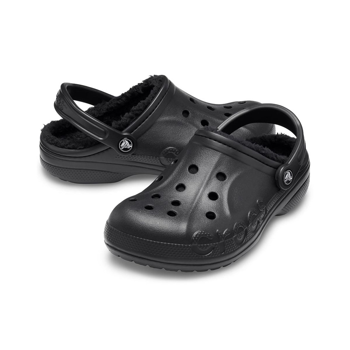 크록스(CROCS) 공용 바야 라인드 클로그 BLACK (23FUCL205969)