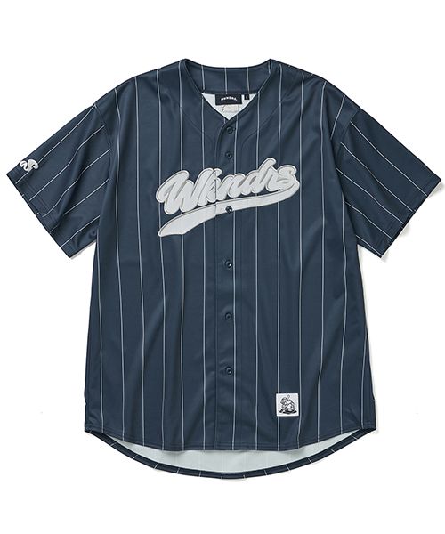 [WKNDRS]BASEBALL SCRIPT JERSEY/追跡付 MUSINSA | WKNDRS BASEBALL SCRIPT JERSEY (NAVY)