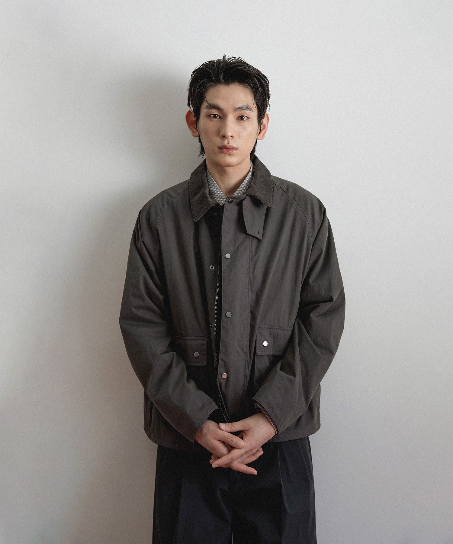 MUSINSA公式 | ANOTHER OFFICE [AW] Neo British Jacket (Graphite)