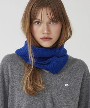캐시미어 울 블랜디드 쁘띠 머플러 [모카/로얄블루/포피레드]