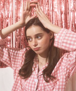 실크핏 멜로우 커플 잠옷 세트