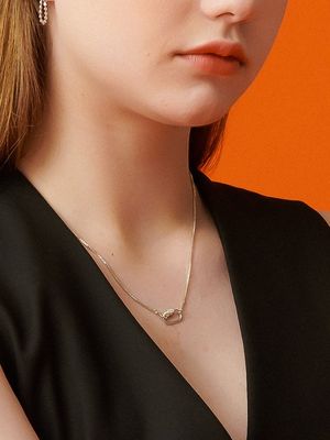 Special Link Silver Necklace In470 [Silver]