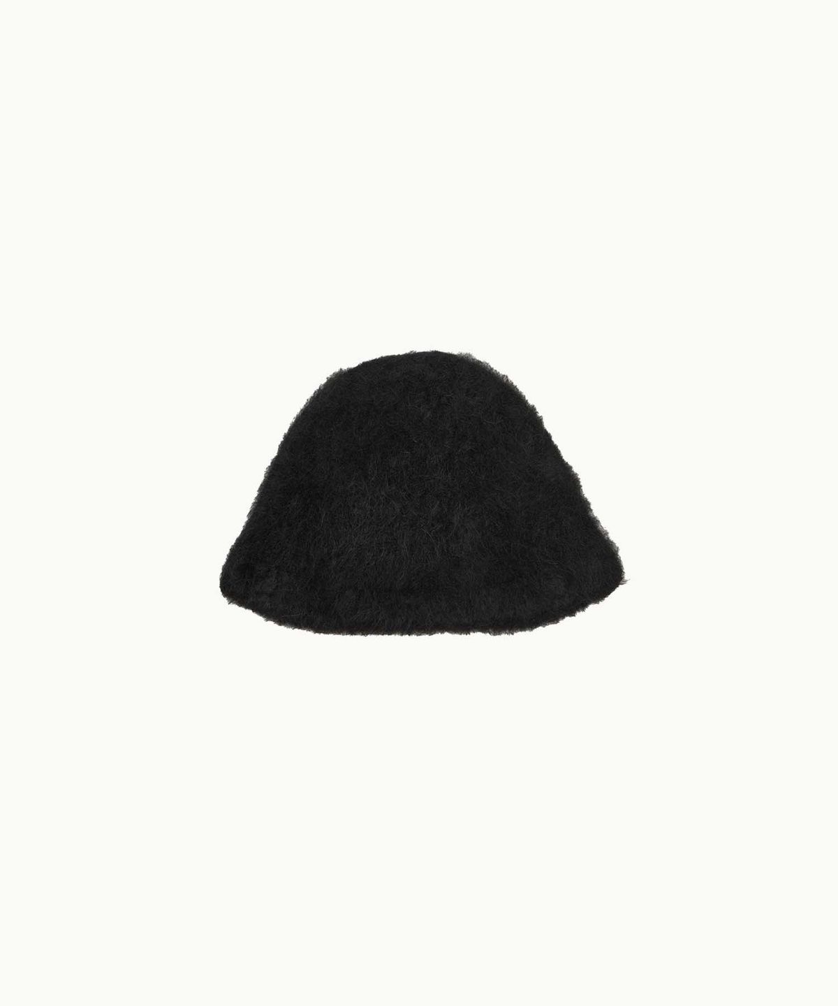 아모멘토(AMOMENTO) ALPACA BUCKET HAT_BLACK