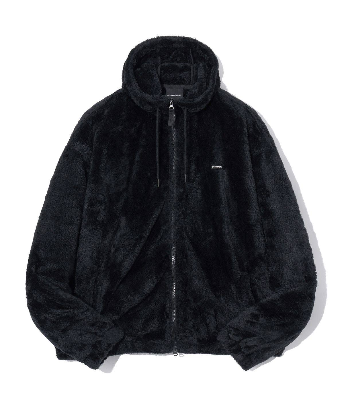 그루브라임(GROOVE RHYME) BOA FLEECE HOOD ZIP-UP (BLACK) [LRSWCFH904M] - 사이즈 ...