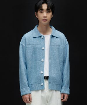 소프트 헤어리 카라 가디건 [3 COLOR]