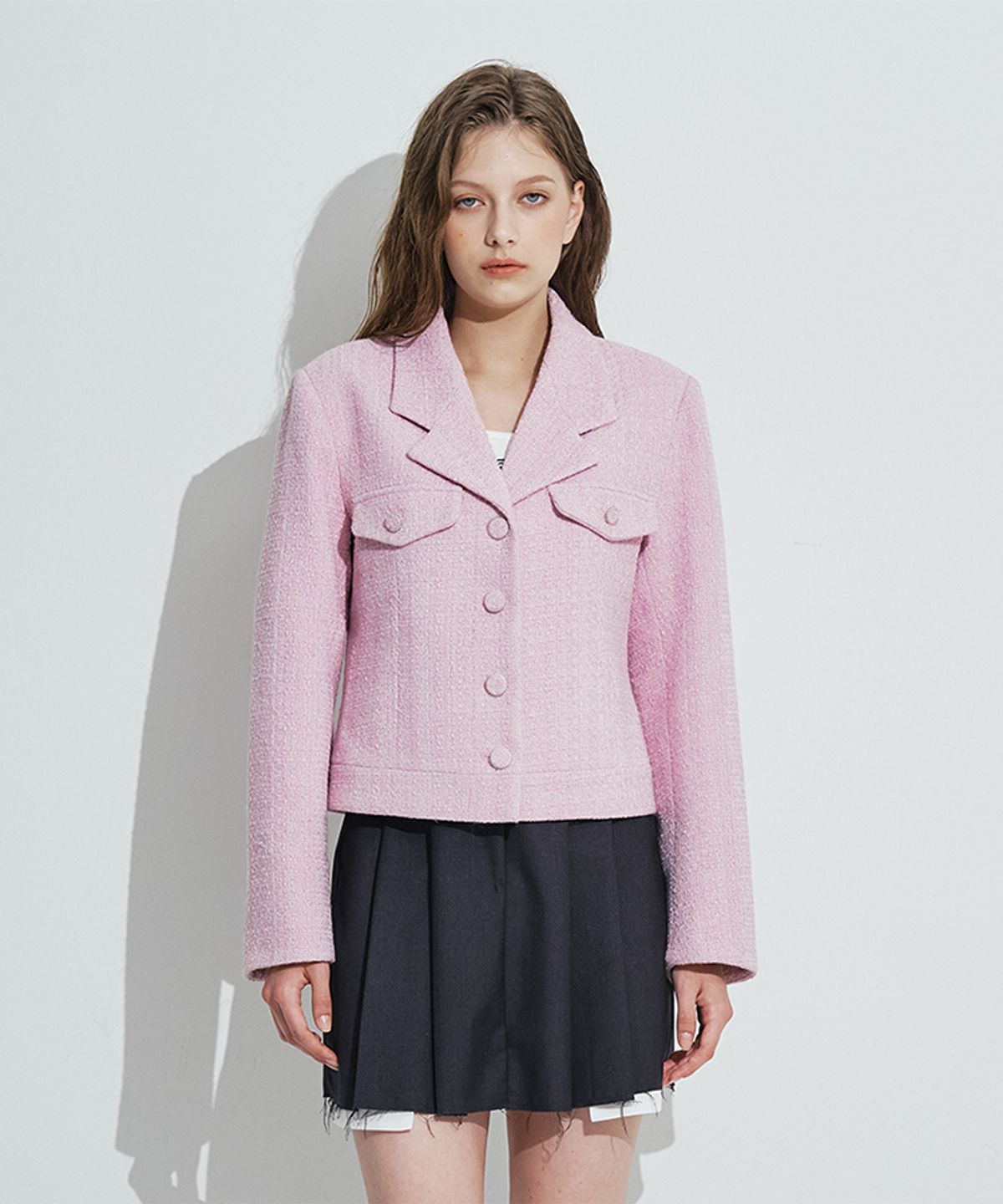 로제프란츠(ROSEFRANTZ) Lily Tweed Jacket [Pink]