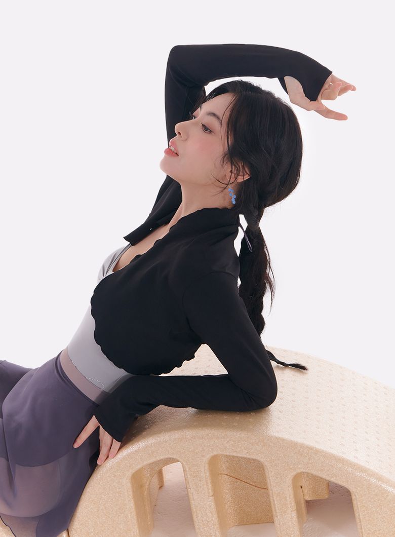 루즈핏 볼레로 블랙 L23OT01BK
