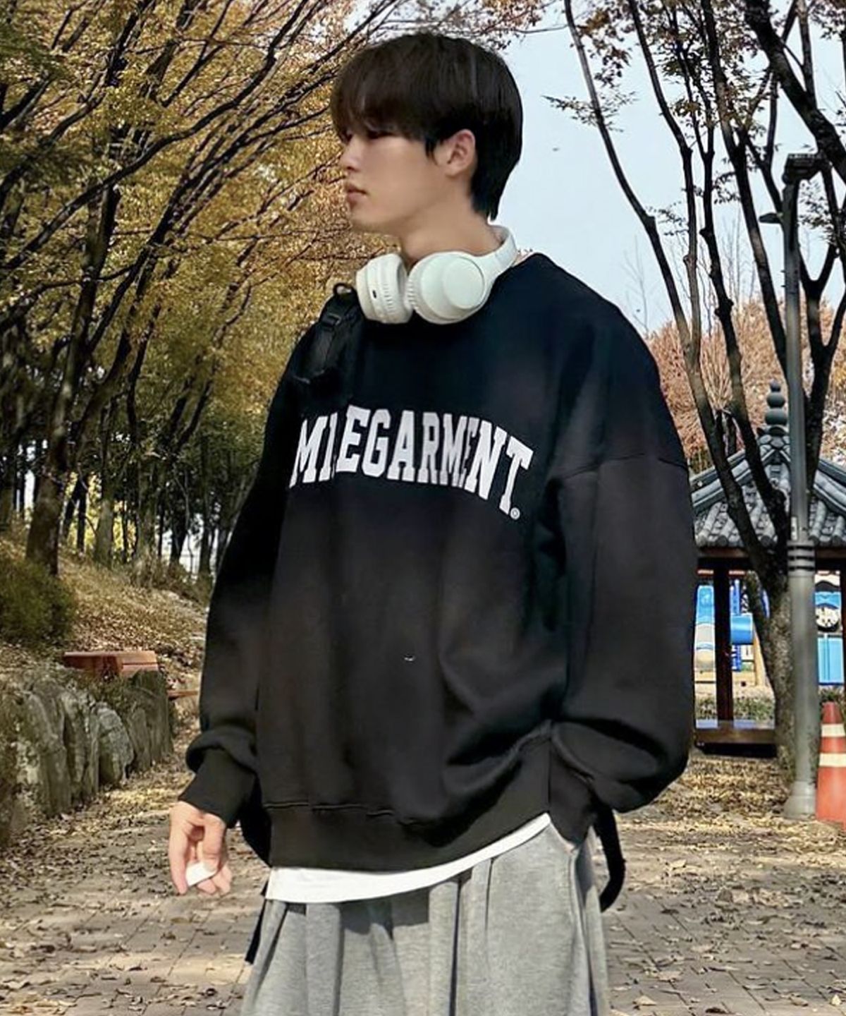 더마일(THEMILE) MILE GARMENTS  SWEAT MTM [BLACK]