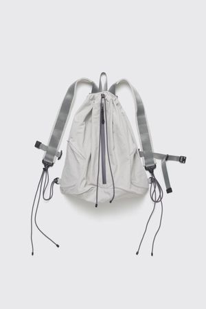 String Backpack Nylon Light Grey