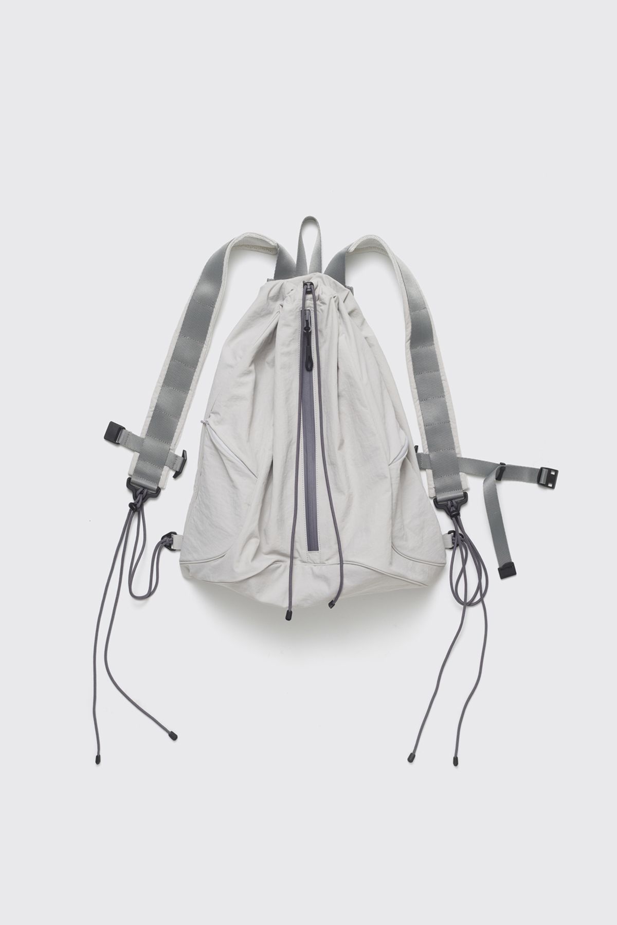 해칭룸(HATCHINGROOM) String Backpack Nylon Light Grey