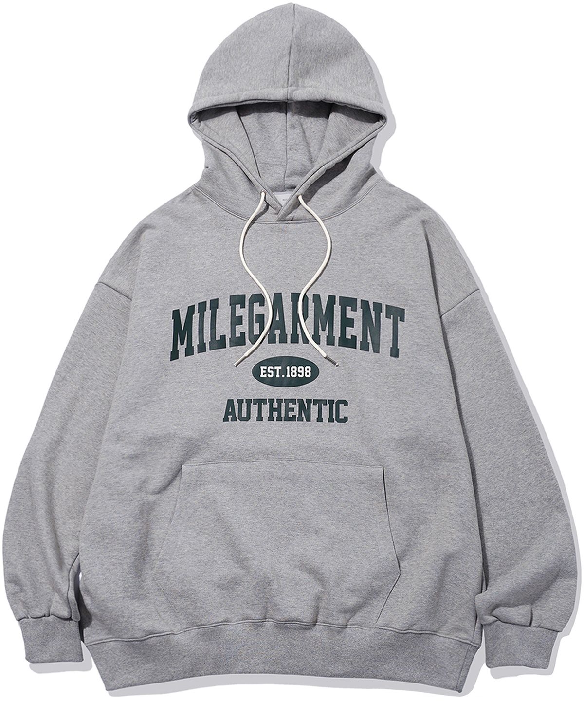 더마일(THEMILE) MILE GARMENTS SWEAT HOODIE [GREY]