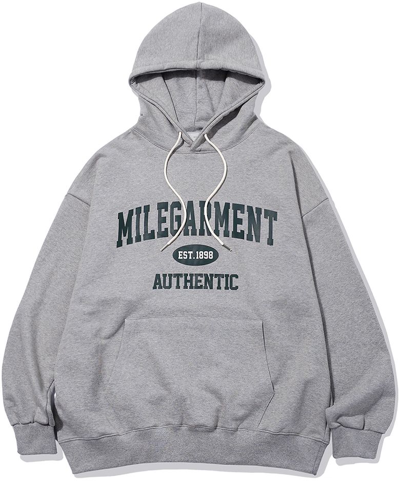 MILE GARMENTS SWEAT HOODIE [GREY]
