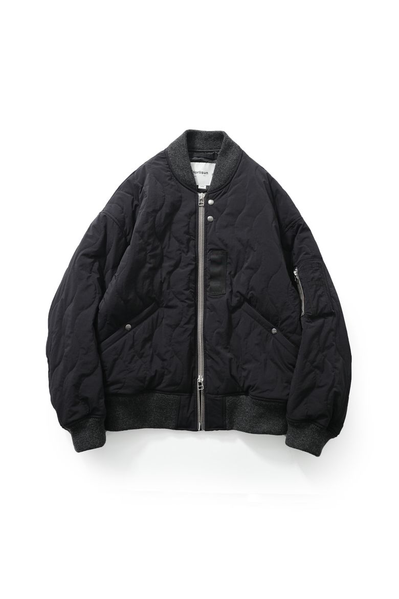 Airborne Nylon Padding Jacket Black