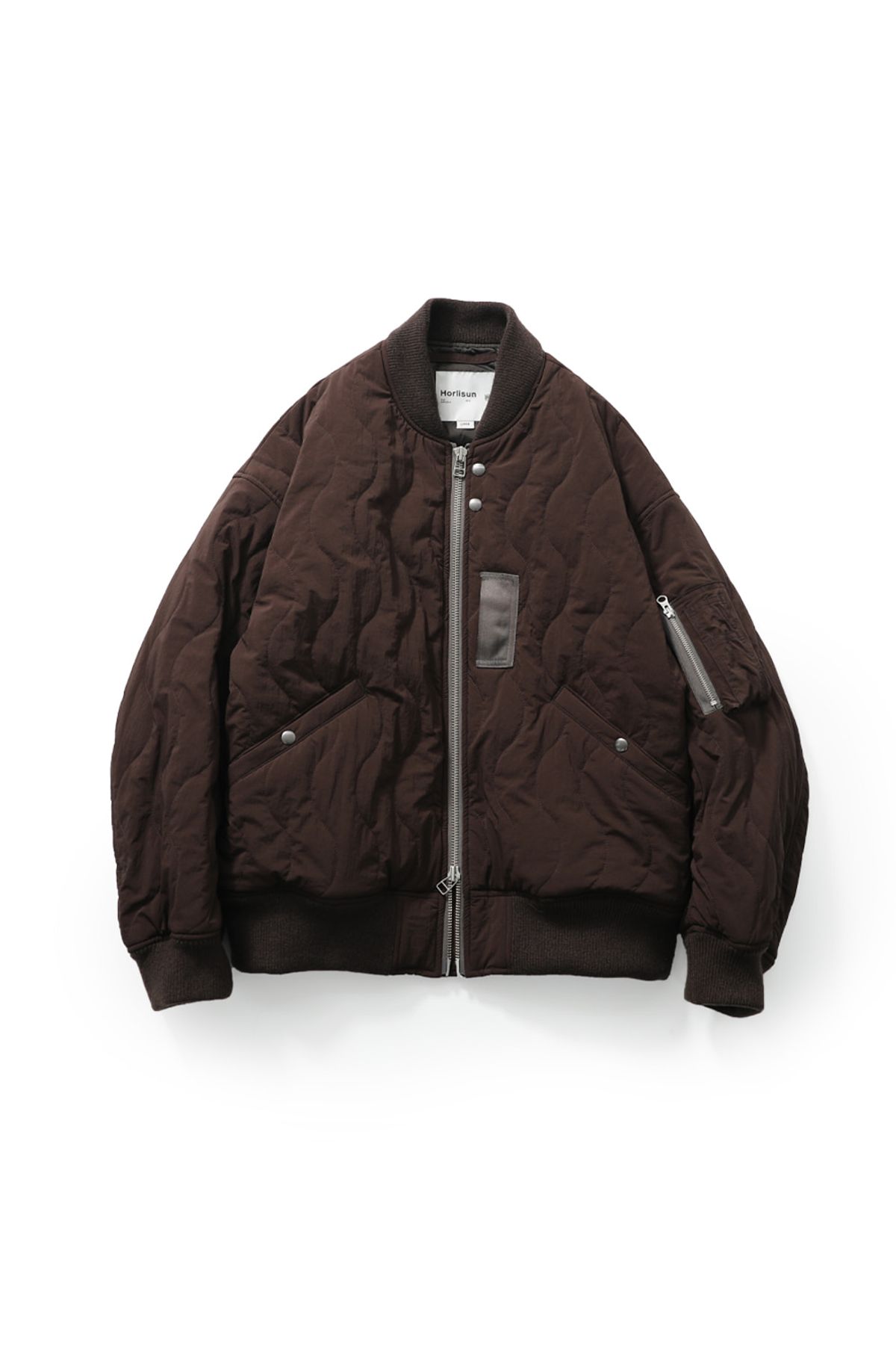 홀리선(HORLISUN) Airborne Nylon Padding Jacket Brown