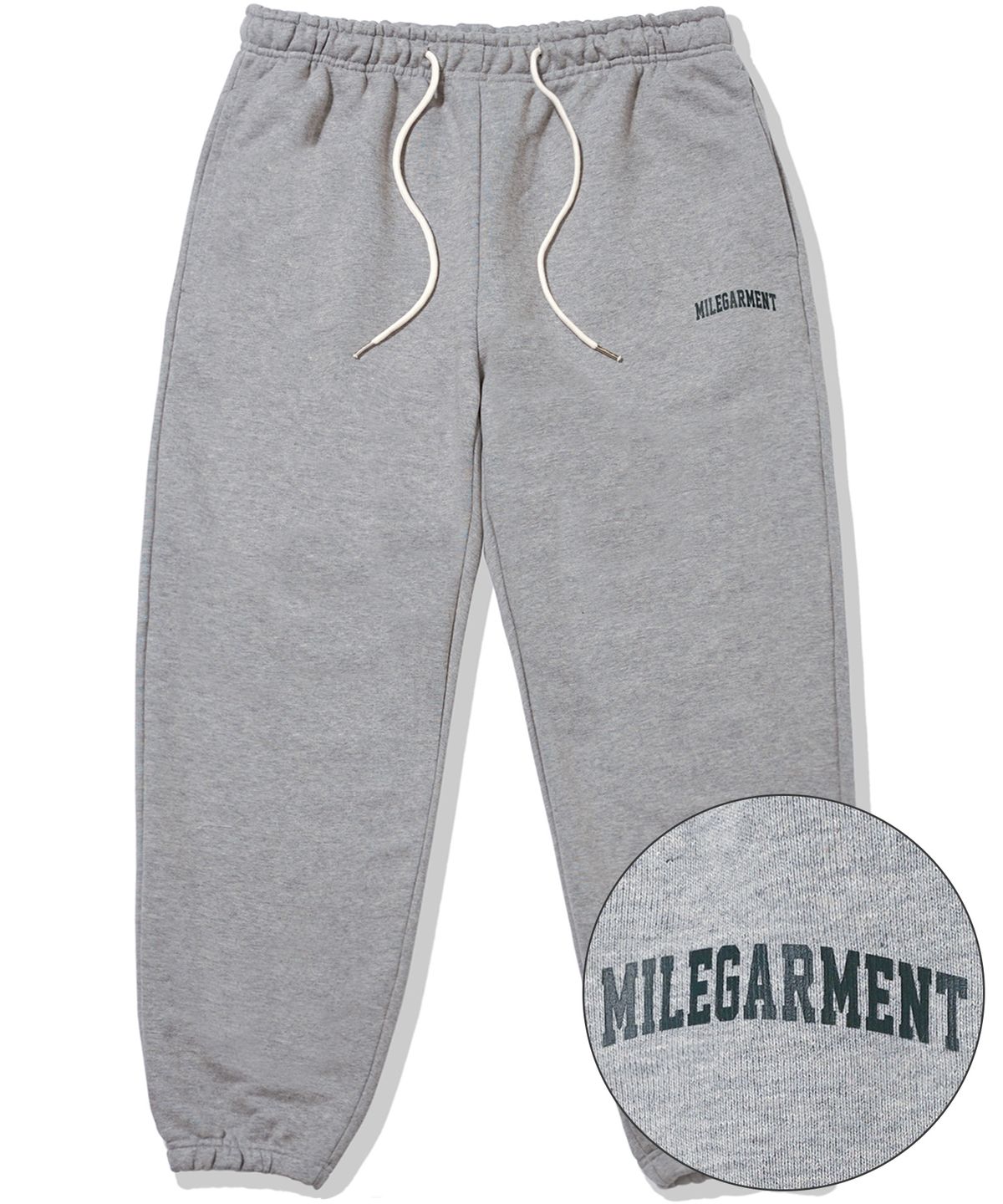 더마일(THEMILE) MILE GARMENTS SWEAT PANTS [GREY]
