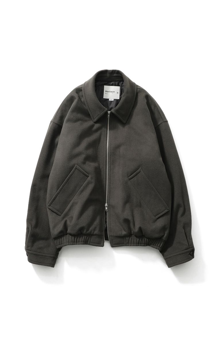 Mayor Wool Blouson Jacket Dark Gray