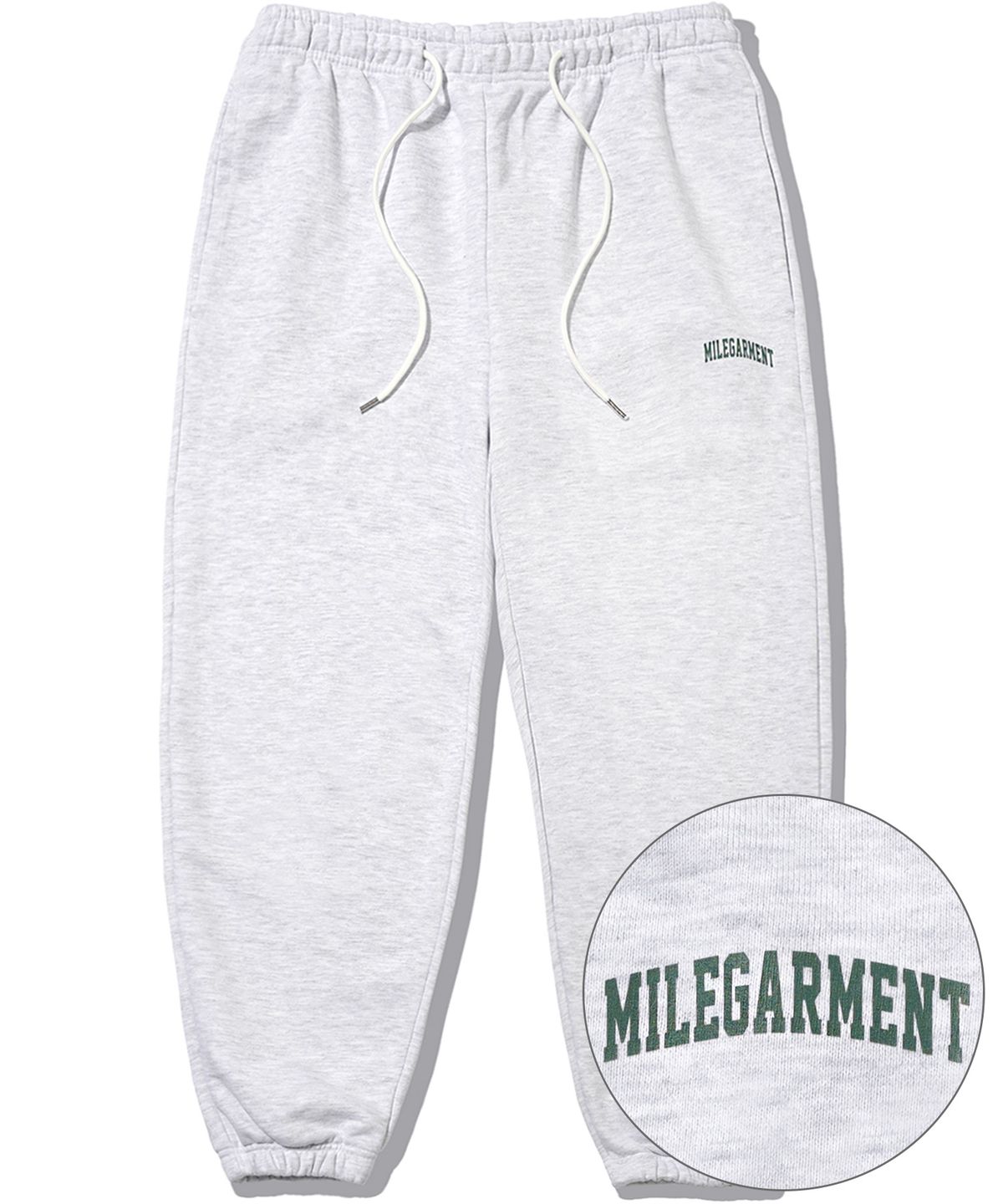 더마일(THEMILE) MILE GARMENTS SWEAT PANTS [OATMEAL]
