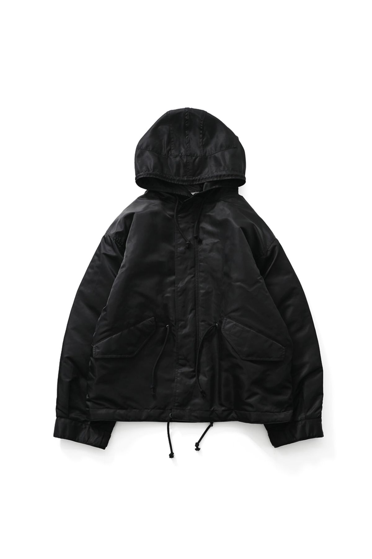 홀리선(HORLISUN) Atomic Nylon Hoodie Parka Black