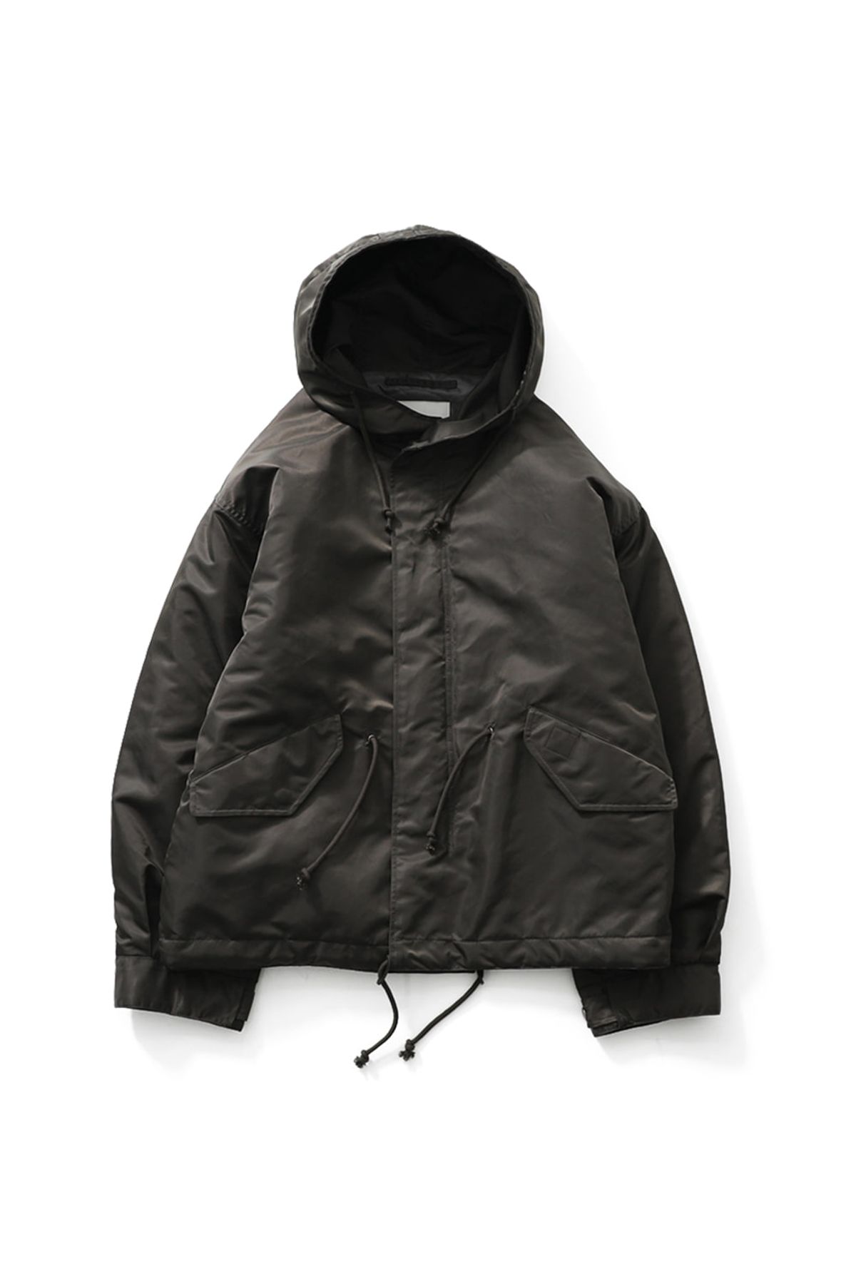 홀리선(HORLISUN) Atomic Nylon Hoodie Parka Khaki Brown